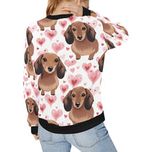 Load image into Gallery viewer, Infinite Dachshund Love women&#39;s sweartshirt-Apparel, Dachshund, Sweatshirt-2