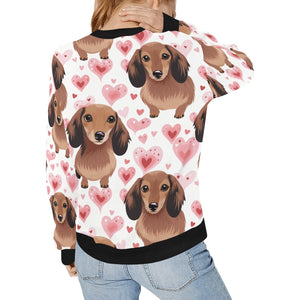 Infinite Dachshund Love women's sweartshirt-Apparel, Dachshund, Sweatshirt-2