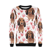 Load image into Gallery viewer, Infinite Dachshund Love women&#39;s sweartshirt-Apparel, Dachshund, Sweatshirt-4