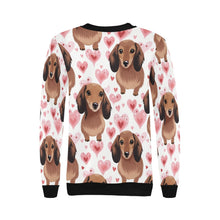 Load image into Gallery viewer, Infinite Dachshund Love women&#39;s sweartshirt-Apparel, Dachshund, Sweatshirt-3