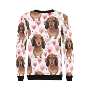 Infinite Dachshund Love women's sweartshirt-Apparel, Dachshund, Sweatshirt-3