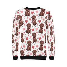 Load image into Gallery viewer, Infinite Chocolate Lab Love Women&#39;s Sweatshirt-Apparel-Apparel, Chocolate Labrador, Labrador, Shirt, Sweatshirt-2