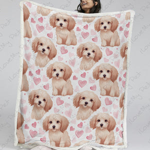 Infinite Cockapoo Love Soft Warm Fleece Blanket-Blanket-Blankets, Cockapoo, Home Decor-13