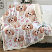 Load image into Gallery viewer, Infinite Cockapoo Love Soft Warm Fleece Blanket-Blanket-Blankets, Cockapoo, Home Decor-14