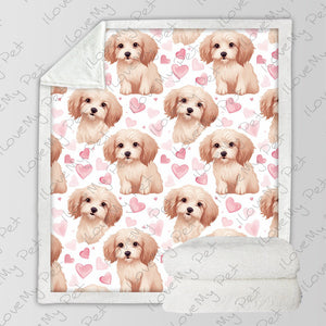 Infinite Cockapoo Love Soft Warm Fleece Blanket-Blanket-Blankets, Cockapoo, Home Decor-3