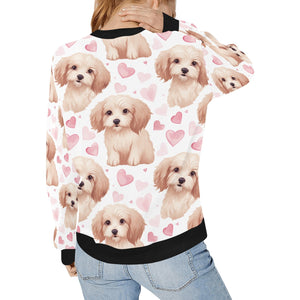 Infinite Cockapoo Love Women's Sweatshirt-Apparel-Apparel, Cockapoo, Doodle, Pug, Shirt, Sweatshirt-4