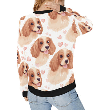 Infinite Cocker Spaniel Love Women's Sweatshirt-Apparel-Apparel, Cocker Spaniel, Shirt, Sweatshirt-2