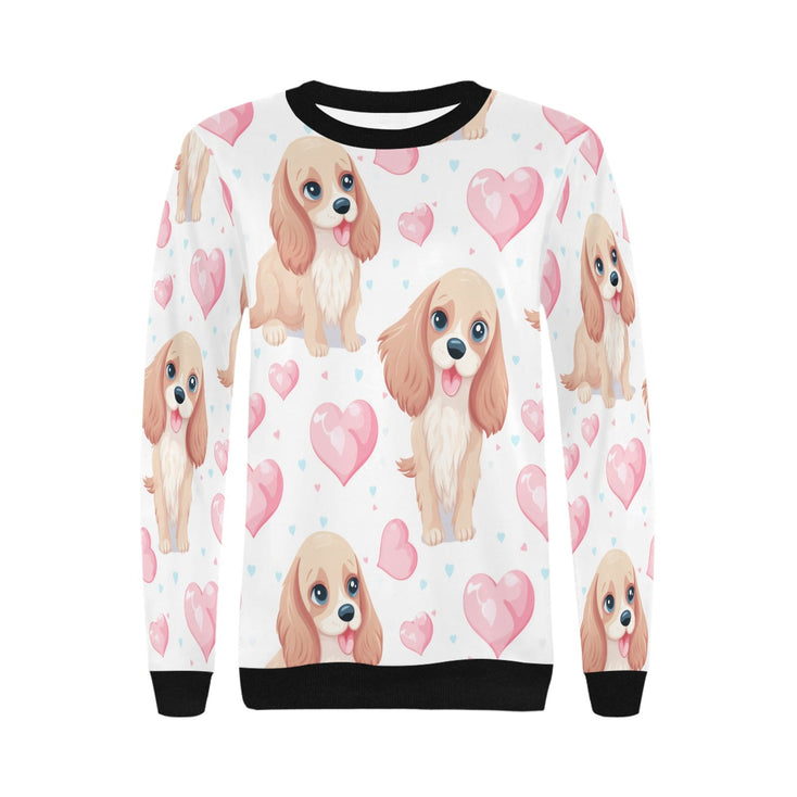 Infinite Cocker Spaniel Love Women's Sweatshirt-Apparel-Apparel, Cocker Spaniel, Shirt, Sweatshirt-2