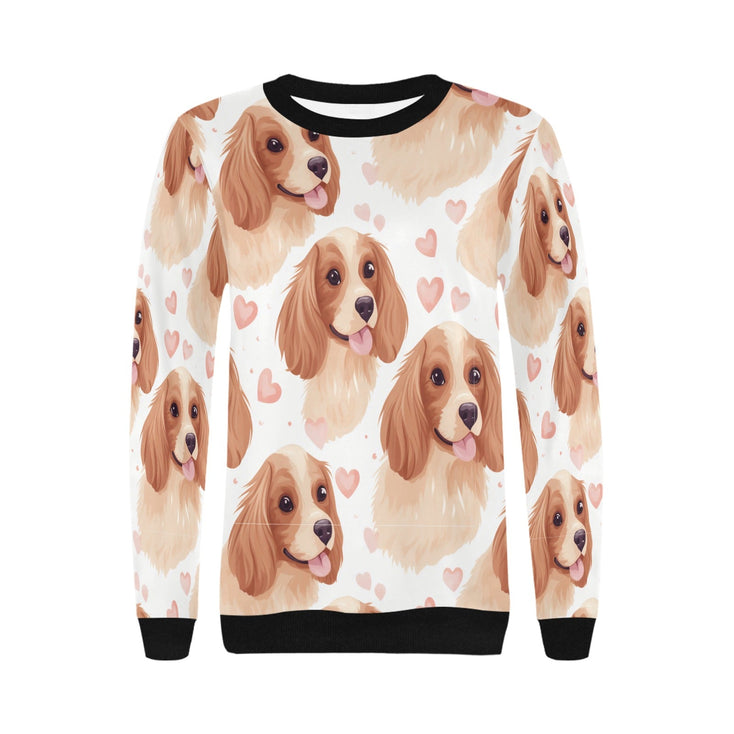 Infinite Cocker Spaniel Love Women's Sweatshirt-Apparel-Apparel, Cocker Spaniel, Shirt, Sweatshirt-3