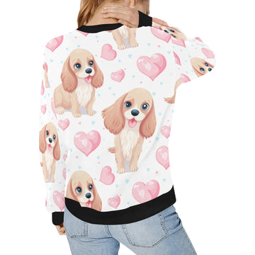 Infinite Cocker Spaniel Love Women's Sweatshirt-Apparel-Apparel, Cocker Spaniel, Shirt, Sweatshirt-3
