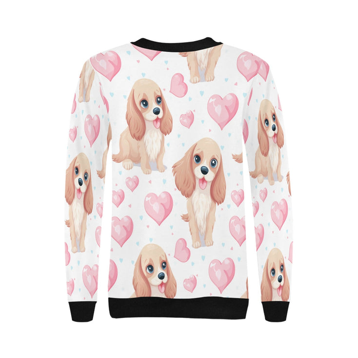 Infinite Cocker Spaniel Love Women's Sweatshirt-Apparel-Apparel, Cocker Spaniel, Shirt, Sweatshirt-4