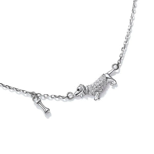 Infinite Dachshund Love Silver Anklet Foot Jewelry-Dog Themed Jewellery-Dachshund, Jewellery-2