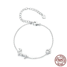 Load image into Gallery viewer, Infinite Dachshund Love Silver Bracelet-CQB262-1