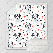 Load image into Gallery viewer, Infinite Dalmatian Love Soft Warm Fleece Blanket-Blanket-Blankets, Dalmatian, Home Decor-3