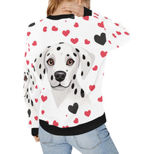 Load image into Gallery viewer, Infinite Dalmatian Love Women&#39;s Sweatshirt-Apparel-Apparel, Dalmatian, Shirt, Sweatshirt-2