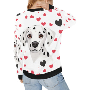 Infinite Dalmatian Love Women's Sweatshirt-Apparel-Apparel, Dalmatian, Shirt, Sweatshirt-2