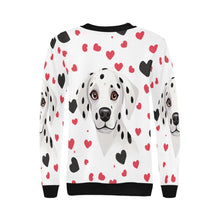 Load image into Gallery viewer, Infinite Dalmatian Love Women&#39;s Sweatshirt-Apparel-Apparel, Dalmatian, Shirt, Sweatshirt-3