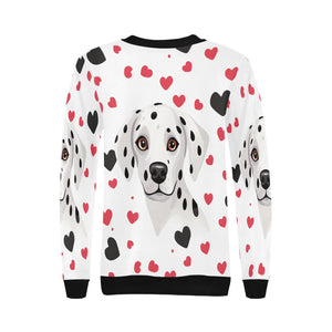 Infinite Dalmatian Love Women's Sweatshirt-Apparel-Apparel, Dalmatian, Shirt, Sweatshirt-3