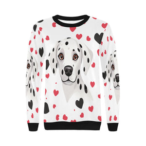 Infinite Dalmatian Love Women's Sweatshirt-Apparel-Apparel, Dalmatian, Shirt, Sweatshirt-4