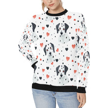 Load image into Gallery viewer, My Dalmatian My Love Women&#39;s Sweatshirt-Apparel-Apparel, Dalmatian, Sweatshirt-White-S-1