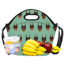 Load image into Gallery viewer, Infinite Doberman Love Neoprene Lunch Bag-Accessories-Accessories,Bags,Doberman,Lunch Bags-12