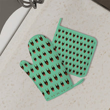 Load image into Gallery viewer, Infinite Doberman Love Oven Mitts and Pot Holder Set-Kitchen Decor-Accessories,Doberman,Dog Mom Gifts-2