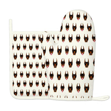 Load image into Gallery viewer, Infinite Doberman Love Oven Mitts and Pot Holder Set-Kitchen Decor-Accessories,Doberman,Dog Mom Gifts-7