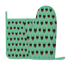 Load image into Gallery viewer, Infinite Doberman Love Oven Mitts and Pot Holder Set-Kitchen Decor-Accessories,Doberman,Dog Mom Gifts-8