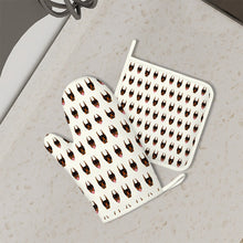 Load image into Gallery viewer, Infinite Doberman Love Oven Mitts and Pot Holder Set-Kitchen Decor-Accessories,Doberman,Dog Mom Gifts-1