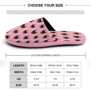 Infinite Doberman Love Women's Cotton Mop Slippers-36-37_（5.5-6）-LightPink-15