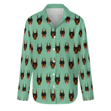 Load image into Gallery viewer, Infinite Doberman Love Women&#39;s Shirt-S-MediumAquaMarine-10