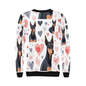 Infinite Doberman Love Women's Sweatshirt-Apparel-Apparel, Doberman, Shirt, Sweatshirt-2