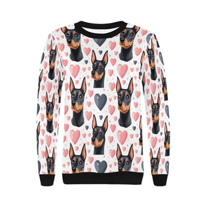 Infinite Doberman Love Women's Sweatshirt-Apparel-Apparel, Doberman, Shirt, Sweatshirt-3