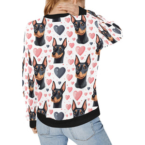 Infinite Doberman Love Women's Sweatshirt-Apparel-Apparel, Doberman, Shirt, Sweatshirt-4