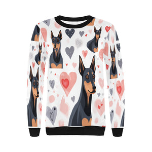 Infinite Doberman Love Women's Sweatshirt-Apparel-Apparel, Doberman, Shirt, Sweatshirt-4