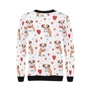 Infinite English Bulldog Love Women's Sweatshirt-Apparel-Apparel, English Bulldog, Shirt, Sweatshirt-3