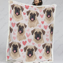 Load image into Gallery viewer, Infinite English Mastiff Love Soft Warm Fleece Blanket-Blanket-Blankets, English Mastiff, Home Decor-13