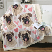 Load image into Gallery viewer, Infinite English Mastiff Love Soft Warm Fleece Blanket-Blanket-Blankets, English Mastiff, Home Decor-14