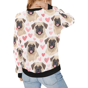 Infinite English Mastiff Love Women's Sweatshirt-Apparel-Apparel, English Mastiff, Shirt, Sweatshirt-2