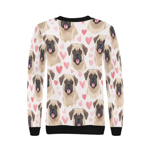 Infinite English Mastiff Love Women's Sweatshirt-Apparel-Apparel, English Mastiff, Shirt, Sweatshirt-3