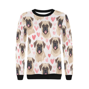 Infinite English Mastiff Love Women's Sweatshirt-Apparel-Apparel, English Mastiff, Shirt, Sweatshirt-4