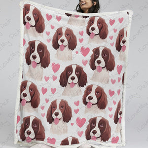 Infinite English Springer Spaniel Love Soft Warm Fleece Blanket-Blanket-Blankets, English Springer Spaniel, Home Decor-13