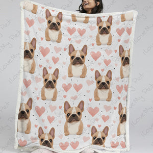 Infinite Fawn French Bulldog Love Soft Warm Fleece Blanket-Blanket-Blankets, French Bulldog, Home Decor-13