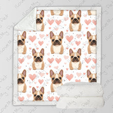 Load image into Gallery viewer, Infinite Fawn French Bulldog Love Soft Warm Fleece Blanket-Blanket-Blankets, French Bulldog, Home Decor-3