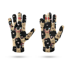 Load image into Gallery viewer, Infinite Fawn French Bulldog Love Touch Screen Gloves-Accessories-Accessories, Dog Dad Gifts, Dog Mom Gifts, French Bulldog, Gloves-8