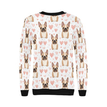 Load image into Gallery viewer, Infinite Fawn French Bulldog Love women&#39;s sweartshirt-Apparel, French Bulldog, Sweatshirt-4