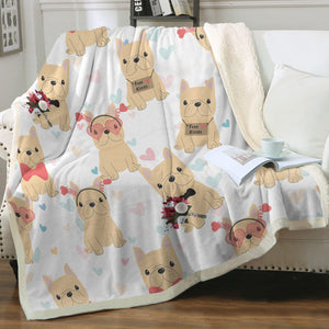 Infinite Fawn Frenchies Love Soft Warm Fleece Blanket - 4 Colors-Blanket-Blankets, French Bulldog, Home Decor-15