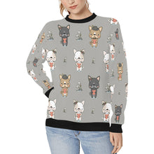 Load image into Gallery viewer, Infinite French Bulldog Love Women&#39;s Sweatshirt-Apparel-Apparel, French Bulldog, Sweatshirt-DarkGray-XS-12