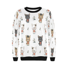 Load image into Gallery viewer, Infinite French Bulldog Love Women&#39;s Sweatshirt-Apparel-Apparel, French Bulldog, Sweatshirt-13