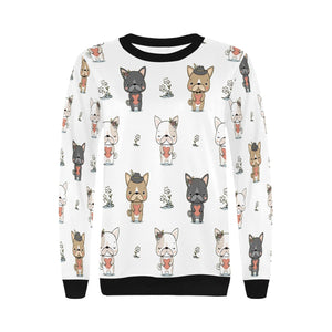 Infinite French Bulldog Love Women's Sweatshirt-Apparel-Apparel, French Bulldog, Sweatshirt-13